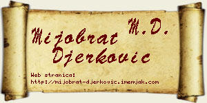 Mijobrat Đerković vizit kartica